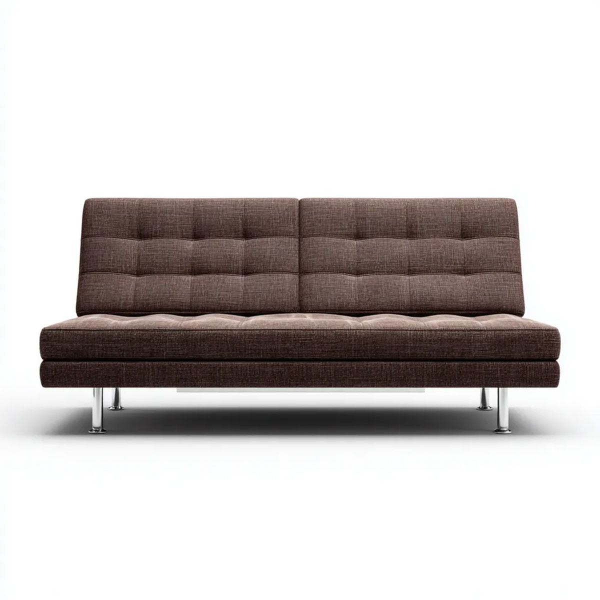 Trzyosobowa sofa rozkładana z tkaniny brązowa 180 x 90 x 83 cm